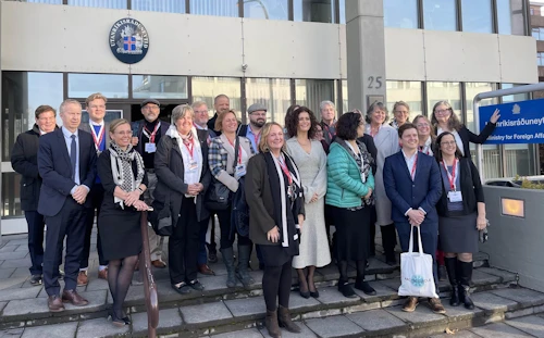 Þórdís Kolbrún Reykfjörð Gylfadóttir utanríkisráðherra hitti sendinefnd á vegum Maine North Atlantic Development Office frá Maine-ríki í Bandaríkjunum.