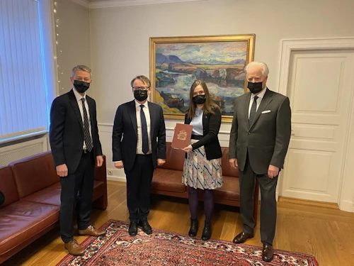 Arnþór Gunnarsson, Benedikt Bogason, Katrín Jakobsdóttir og Jón Sigurðsson.