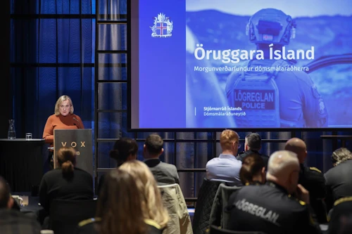 Þorbjörg S. Gunnlaugsdóttir kynnti í morgun stefnu og aðgerðir stjórnvalda gegn skipulagðri brotastarfsemi