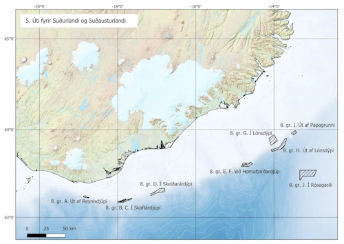 Vernduð svæði við Suður- og Suðausturland.