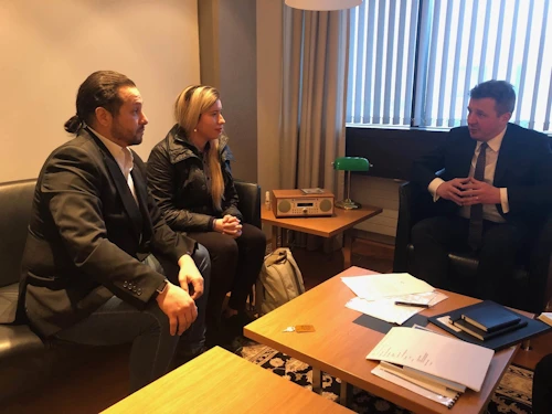 Guðlaugur Þór hitti Oswaldo Perez og Maríu Carolinu Osorio frá Venesúela