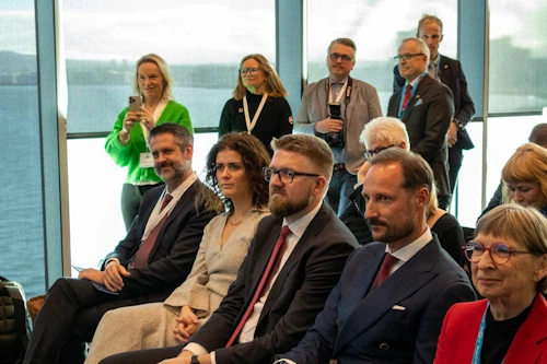 Þórdís Kolbrún sótti morgunverðarfund Hákons krónprins Noregs.