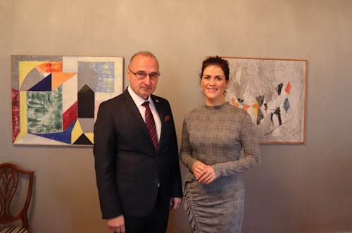 Gordan Grlić-Radman utanríkisráðherra Króatíu og Þórdís Kolbrún Reykfjörð Gylfadóttir utanríkisráðherra.