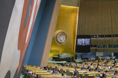 António Guterres, aðalframkvæmdastjóri Sameinuðu þjóðanna, ávarpar allsherjarþingið í vikunni.