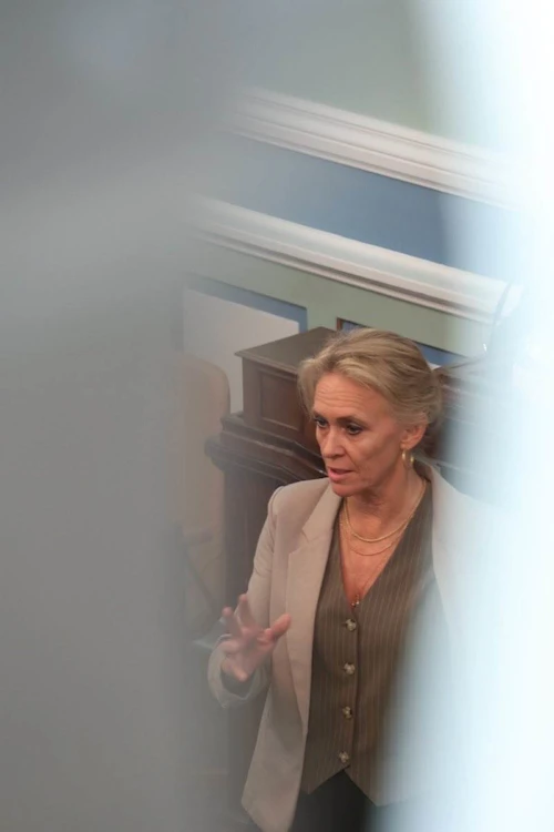Þorgerður Katrín Gunnarsdóttir utanríkisráðherra í umræðum á Alþingi í gær.