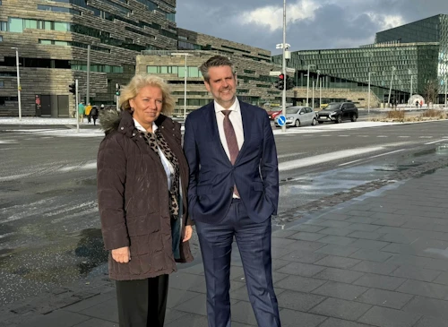 Martin Eyjólfsson ráðuneytisstjóri utanríkisráðuneytisins og Andreja Metelko-Zgombić, ráðuneytisstjóri Evrópumála í utanríkisráðuneyti Króatíu.