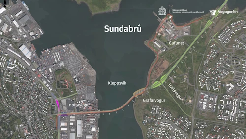 Sundabrú yfir Kleppsvík