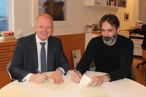 Illugi Gunnarsson, mennta- og menningarmálaráðherra og Baltasar Kormákur, kvikmyndaleikstjóri