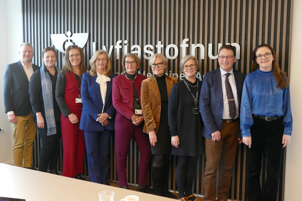Frá heimsókn heilbrigðisráðherra til Lyfjastofnunar
