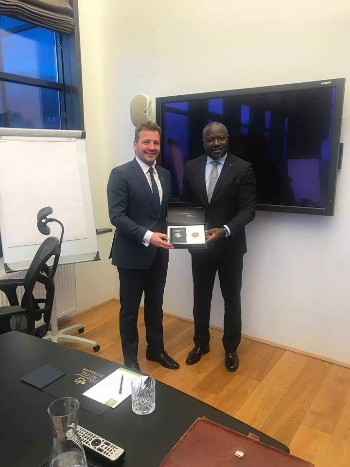Guðlaugur Þór Þórðarson og Lassina Zerbo