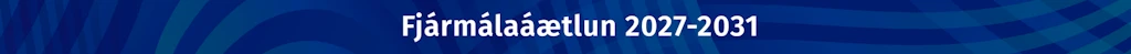 Fjármálaáætlun 2027-2031, kaflaskipting