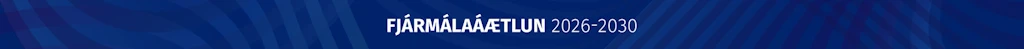 Fjármálaáætlun 2026-2030, kaflaskipting