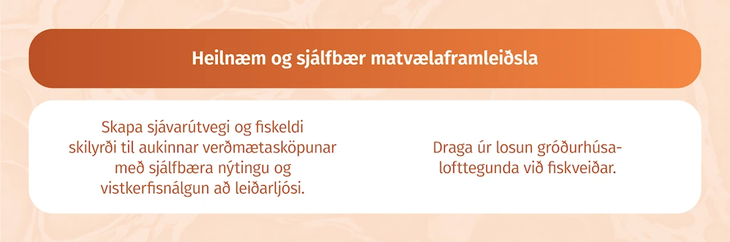 Heilnæm og sjálfbær matvælaframleiðsla