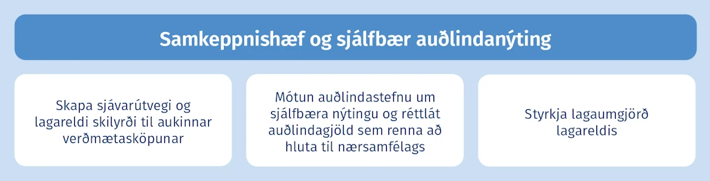 Samkeppnishæf og sjálfbær auðlindanýting