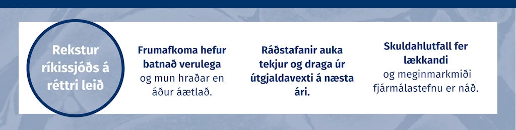 Rekstur ríkissjóðs á réttri leið