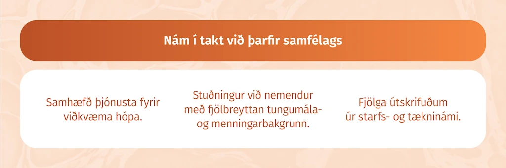 Nám í takt við þarfir samfélagsins
