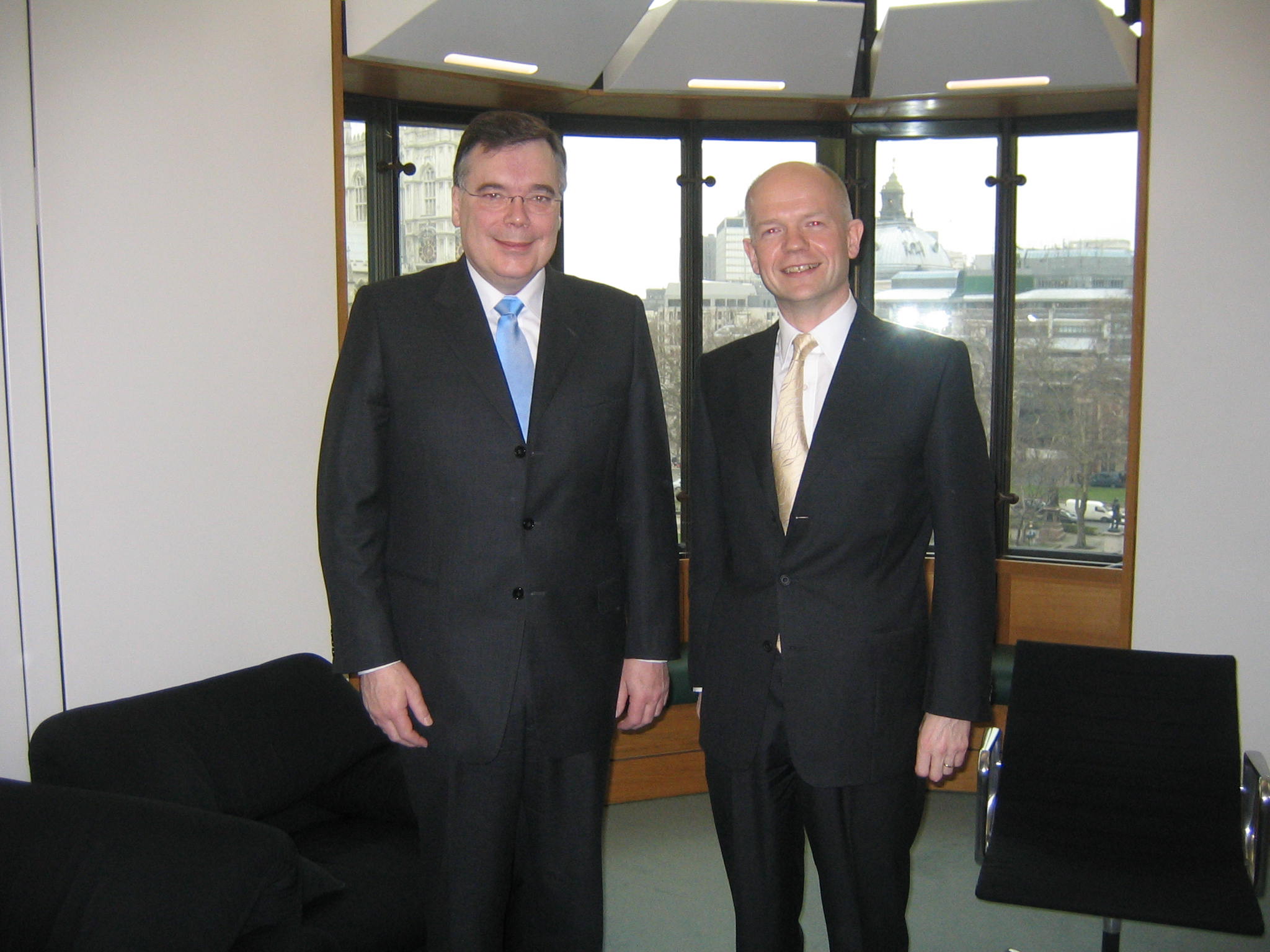 Geir H. Haarde og William Hague.